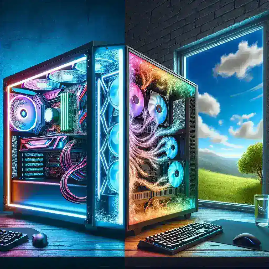 Why do some gamers prefer open-air PC cases?